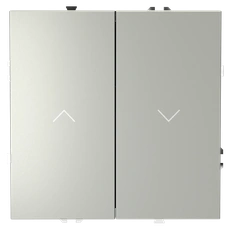 Изображение Выключатель встраиваемый VOLTUM S70 для жалюзи 10А (сталь)