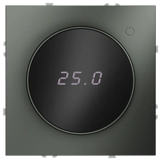 Изображение Терморегулятор электронный VOLTUM S70 с индикацией и датчиком, для теплого пола, (титан)