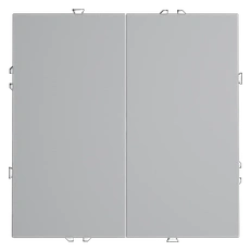 Изображение Выключатель с самовозвратом встраиваемый VOLTUM S70 одноклавишный 10А (серый)