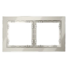 Изображение Рамка стеклянная VOLTUM S70 на 2 поста (кашемир, стекло)